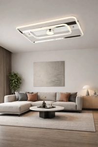 MİNA 60 LIK LED AVİZE 3 RENK IŞIK MOD MODERN DEKORATİF AYDINLATMA